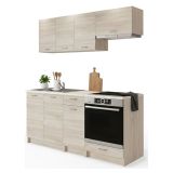 Cucina Marrone Rovere Modulabile Con cassetto, Elettrodomestici non inclusi - Teano