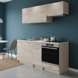 Cucina Marrone Rovere Modulabile Con cassetto, Elettrodomestici non inclusi - Teano