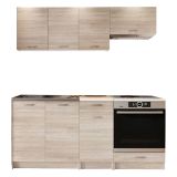 Cucina Marrone Rovere Modulabile Con cassetto, Elettrodomestici non inclusi - Teano