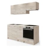 Cucina Marrone Rovere Modulabile Con cassetto, Elettrodomestici non inclusi - Teano