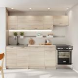 Cucina Marrone Rovere Modulabile Con cassetto, Elettrodomestici non inclusi - Urzulei