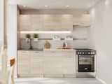 Cucina Marrone Rovere Modulabile Con cassetto, Elettrodomestici non inclusi - Urzulei