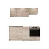Cucina Marrone Rovere Modulabile un Cassetto, un Ripiano - Teano