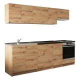 Cucina Marrone Rovere Nodi Con cassetto, Elettrodomestici non inclusi, Modulabile - Camerino