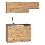 Cucina Marrone Rovere Nodi Modulabile Con cassetto, Elettrodomestici non inclusi - Sora