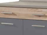 Cucina Nero Antracite Marrone Con cassetto, Elettrodomestici non inclusi, Apertura Battente, Scorrevole - Garessio