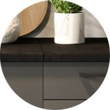 Cucina Nero Antracite Modulabile Con cassetto, Elettrodomestici non inclusi - Miogli