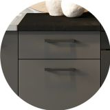 Cucina Nero Antracite Modulabile Con cassetto, Elettrodomestici non inclusi - Rostas