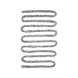 Decorazione da Natale Dolly, 1000x8 h8 cm, Argento