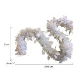Decorazione da Natale Orlene, 1000x8 h8 cm, Bianco