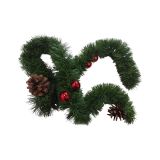 Decorazione da Natale Palü, Addobbo natalizio, Ornamento da natale, Decorazione festiva, Made in Italy, 800x8 h8 cm, Verde e Rosso