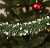 Decorazione da Natale Verde Bianco Colore Struttura Bianco, - Sotto
