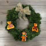 Decorazione da Natale Verde Marrone Colore Struttura Marrone, - Palasio