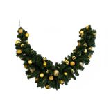 Decorazione da Natale Verde oro Colore Struttura oro, Made in Italy - Angitola