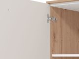 Dispensa da Cucina Beige Marrone Rovere Nodi 5 Ripiani 3 Ante 60x58.5x216h cm, 6 Vani - Saracena