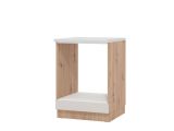 Dispensa da Cucina Beige Marrone Rovere Nodi un Cassetto 2 Ripiani 60x56.5x82h cm, un Vano - Saracena