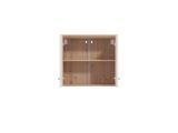 Dispensa da Cucina Beige Marrone Rovere Nodi un Ripiano 2 Ante 60x31x56h cm, 2 Vani - Saracena