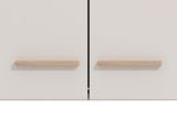 Dispensa da Cucina Beige Marrone Rovere Nodi un Ripiano 2 Ante 60x31x56h cm, 2 Vani - Saracena