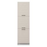 Dispensa da Cucina Bianco Crema Bianco 6 Ripiani Apertura Battente 60x58x214h cm, 3 Ante - Hallst