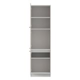 Dispensa da Cucina Bianco Crema Bianco 6 Ripiani Apertura Battente 60x58x214h cm, 3 Ante - Hallst