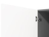 Dispensa da Cucina Bianco Grigio 5 Ripiani 3 Ante 60x58x215h cm, Apertura Battente - Moiolaa