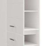 Dispensa da Cucina Bianco Lucido Bianco Opaco 6 Ripiani Apertura Battente 60x58x214h cm, 2 Ante - Cochem