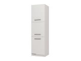 Dispensa da Cucina Bianco Nero 5 Ripiani 3 Ante 60x58x215h cm, Apertura Battente - Falmentaa