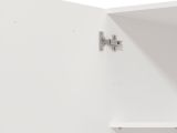 Dispensa da Cucina Bianco Nero 5 Ripiani 3 Ante 60x58x215h cm, Apertura Battente - Falmentaa