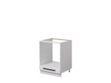 Dispensa da Cucina Bianco Nero un Cassetto un Ripiano 60x55x82h cm, Apertura Scorrevole - Palmiano