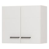 Dispensa da Cucina Bianco Nero un Ripiano 2 Ante 60x30x54h cm, Apertura Battente - Falmenta