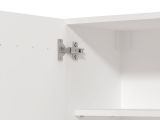 Dispensa da Cucina Bianco Nero un Ripiano 2 Ante 60x30x54h cm, Apertura Battente - Falmenta