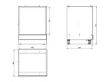 Dispensa da Cucina Bianco un Cassetto 2 Ripiani 60x57x82h cm, un Vano - Falmentaaa