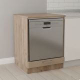 Dispensa da Cucina Marrone Rovere Nodi Beige un Cassetto 2 Ripiani 60x56.5x82h cm, un Vano - Volvera