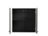 Dispensa da Cucina Nero Antracite un Ripiano 2 Ante 60x30x57h cm, 2 Vani - Palmiano