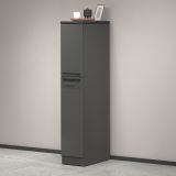 Dispensa multiuso 2 ante 30x165h cm antracite e ardesia - Atrax