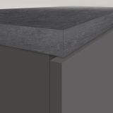 Dispensa multiuso 2 ante 30x165h cm antracite e ardesia - Atrax
