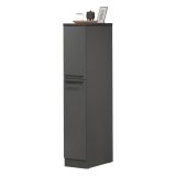 Dispensa multiuso 2 ante 30x165h cm antracite e ardesia - Atrax