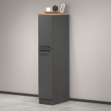 Dispensa multiuso 2 ante 30x165h cm antracite e rovere - Atrax