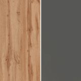 Dispensa multiuso 2 ante 30x165h cm antracite e rovere - Atrax