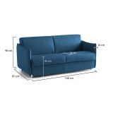 Divano 2 posti blu 160x95x90h cm - Monleale