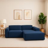 Divano 2 posti blu 220x170x70h cm - Amuleto