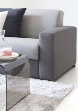 Divano 2 posti grigio e antracite 160x95x90h cm - Malachite