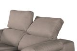 Divano 2 posti tortora 160x100x100h cm - Astrice