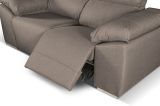 Divano 2 posti tortora 160x100x100h cm - Astrice