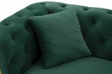 Divano 2 posti verde e oro 162x83x76h cm - Casio