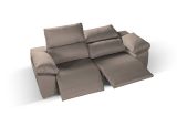 Divano 3 posti tortora 190x100x100h cm - Assiria