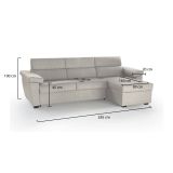 Divano 4 posti beige 285x160x100h cm - Ceto