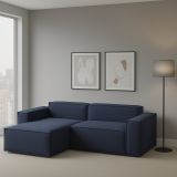 Divano 4 posti blu 240x170x70h cm - Assurte