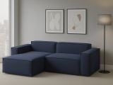 Divano 4 posti blu 240x170x70h cm - Assurte