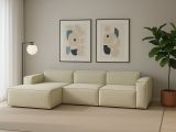 Divano 5 posti beige 300x170x70h cm - Alganibra